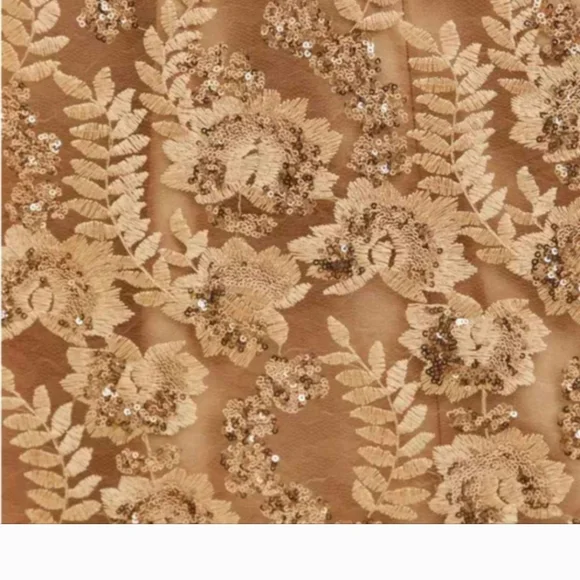 Torrid Gold Lace Midi Dress - Picture 2 of 5